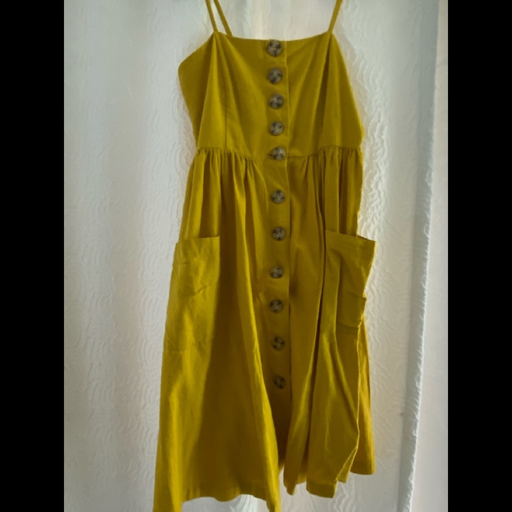 Linen pocket dress